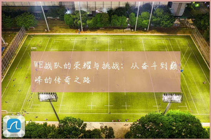 WE战队的荣耀与挑战：从奋斗到巅峰的传奇之路